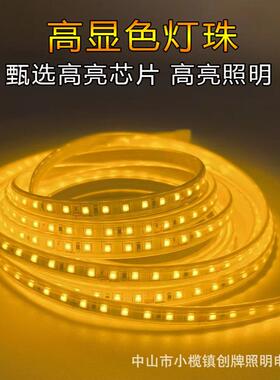 新款太阳能灯带户外防水感应led软灯条暖光超亮别墅广告牌氛围灯