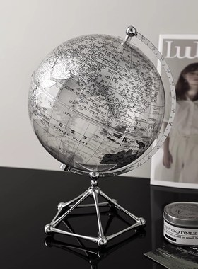 立体悬浮地球仪摆件带灯光台灯轻奢高档客厅电视柜办公室装饰礼物