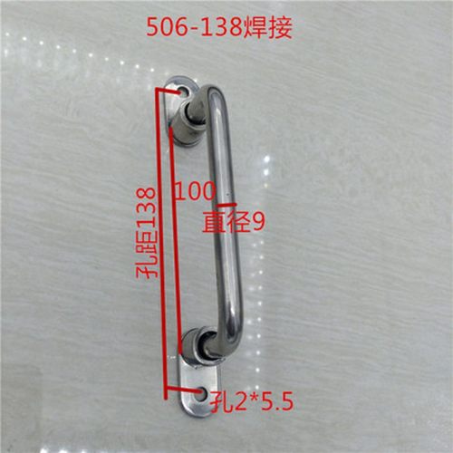 304不锈钢活动折叠焊接UWFASN拉手工业设备箱柜把手506-138孔距 - 图0