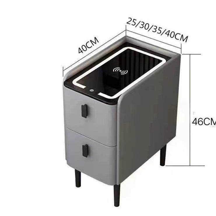 网红智能床头柜现代简约纯实木卧室置物柜多功能无线充电轻奢,淘宝优惠券,粉丝福利购,淘宝优惠卷