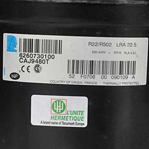 原装泰康CAJ9480 TAJ9510T CAJ9513 CAJ9517E TAJ4519Z冰柜压缩机 - 图1