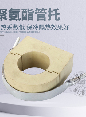 PU聚氨酯P型卡耐高温中央空调管道托码隔热保冷阻燃垫木哈夫直销