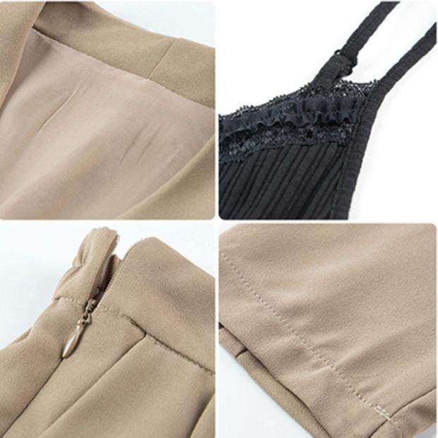 大码三件套2021春夏新款西装外套+吊带背心+阔腿裤休闲宽松套装女,淘宝优惠券,粉丝福利购,淘宝优惠卷