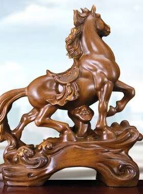 马到成功摆件 树脂生q肖马客厅办公室店铺开业乔迁装饰工艺礼品