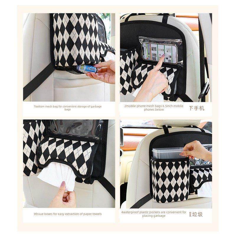 汽车椅背收纳袋车载多功能挂袋防水后背悬挂式置物袋运动座椅通用,淘宝优惠券,粉丝福利购,淘宝优惠卷