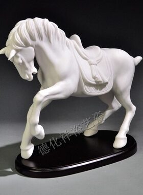 马到成功摆件 商务礼品 招财马的工艺品家居饰品马上有钱发财陶瓷