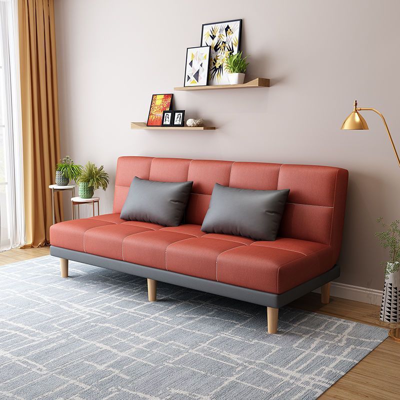 Technology fabric sofa living room small apartment rental multifunctional folding double fabric sofa day-bed apartment