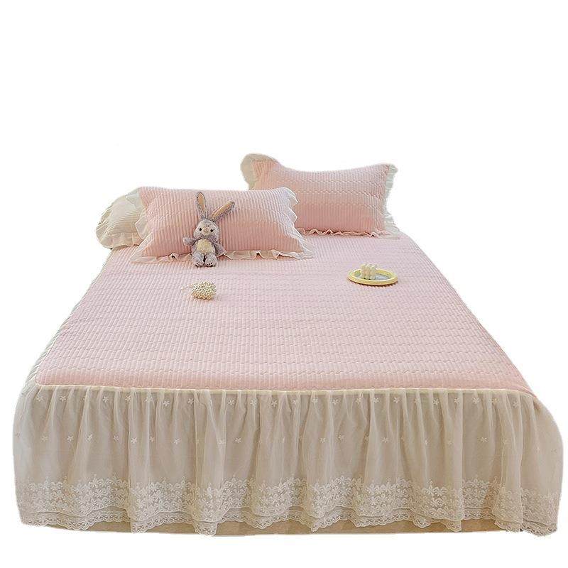 1棉33纯76全棉夹棉床裙三件套裙色纯蕾丝床005公主风套件1.8床三,淘宝优惠券,粉丝福利购,淘宝优惠卷