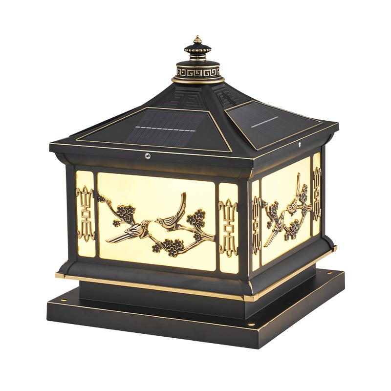 古典中式太阳能灯围墙围栏庭院大门柱超亮天黑自动亮户外庭院灯 - 图3