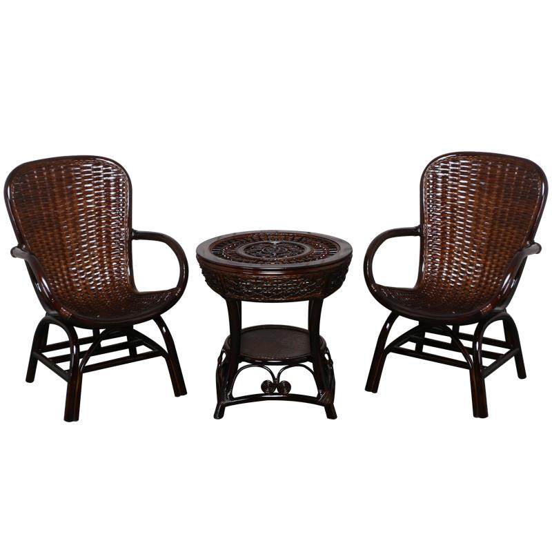 2I藤椅茶几三件套单人靠背椅藤编休闲椅阳台桌椅组合腾椅,淘宝优惠券,粉丝福利购,淘宝优惠卷