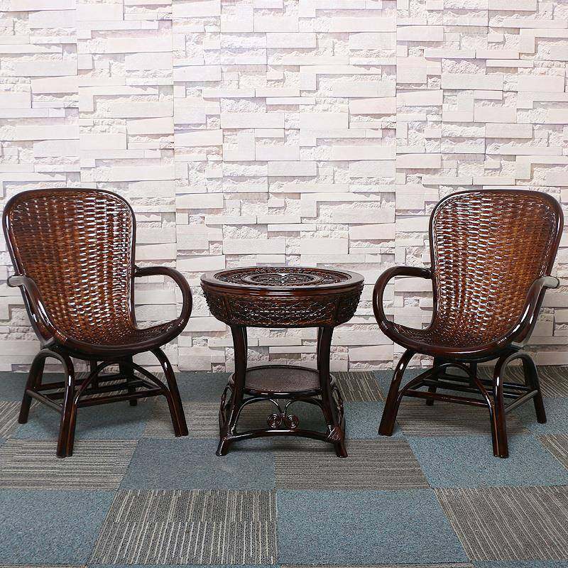 2I藤椅茶几三件套单人靠背椅藤编休闲椅阳台桌椅组合腾椅,淘宝优惠券,粉丝福利购,淘宝优惠卷