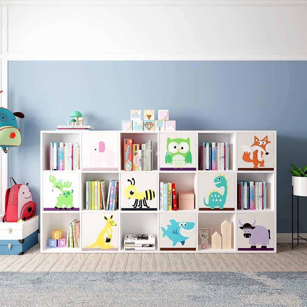 宝宝实收木子柜置物架多层整架幼儿园玩具HCL格柜儿童理纳书架 - 图2