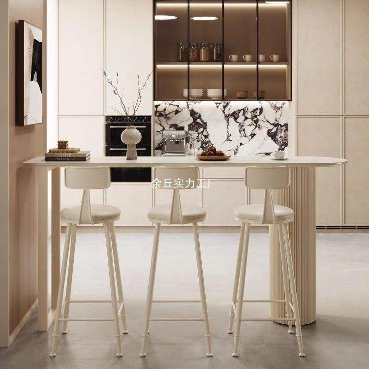 轻奢岩板吧台桌家用客厅厨房边隔断吧台阳台靠墙垭口小户型高脚桌,淘宝优惠券,粉丝福利购,淘宝优惠卷