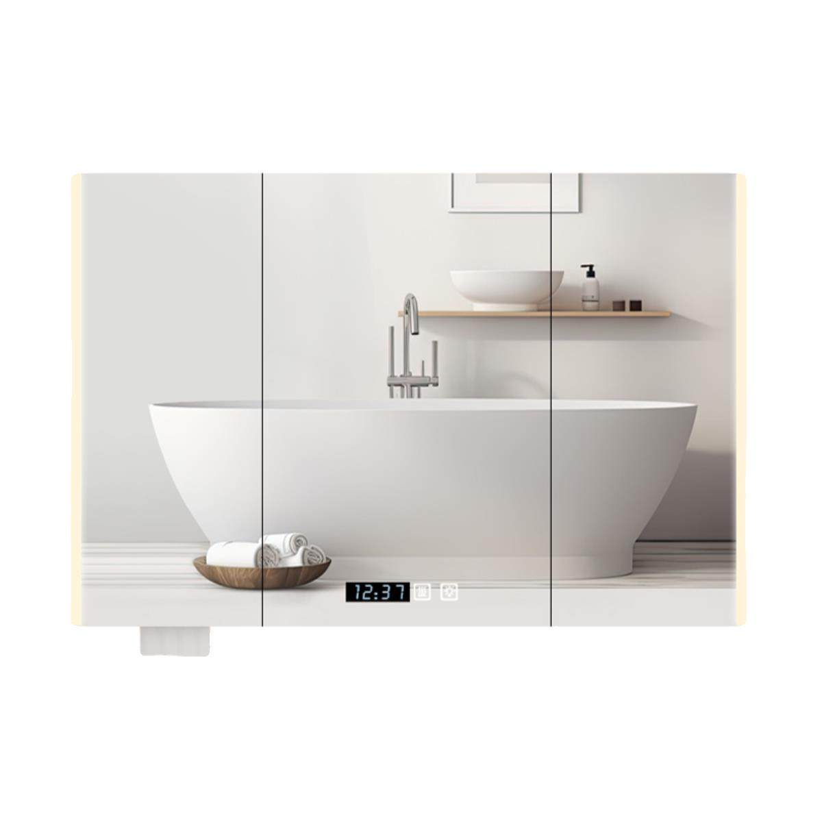 I1不锈钢智能除雾浴室柜镜柜挂墙式单独带灯沥水卫生间定制镜背,淘宝优惠券,粉丝福利购,淘宝优惠卷