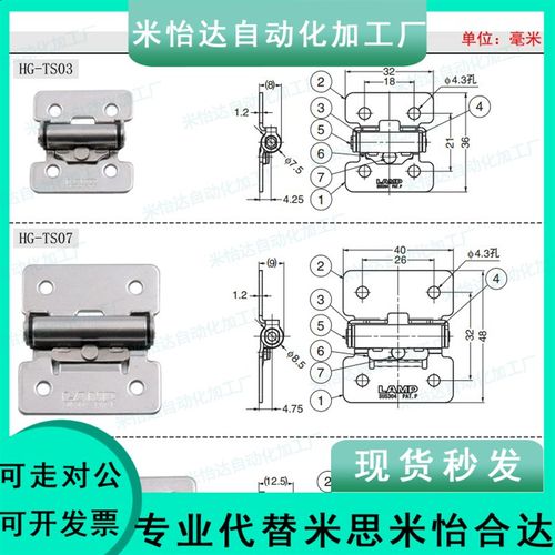 蓝普LAMP扭矩铰链合页随意停 定位铰链阻尼合页HG-TS03/07/15型号 - 图1