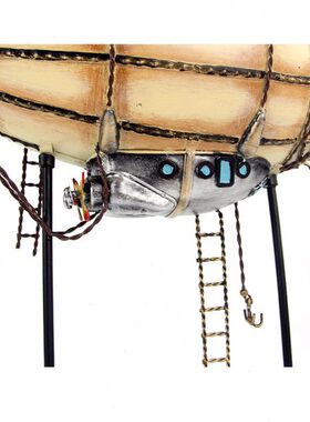 复古铁艺装饰摆设19世纪欧洲老式飞艇酒吧餐厅橱窗家居装饰礼物