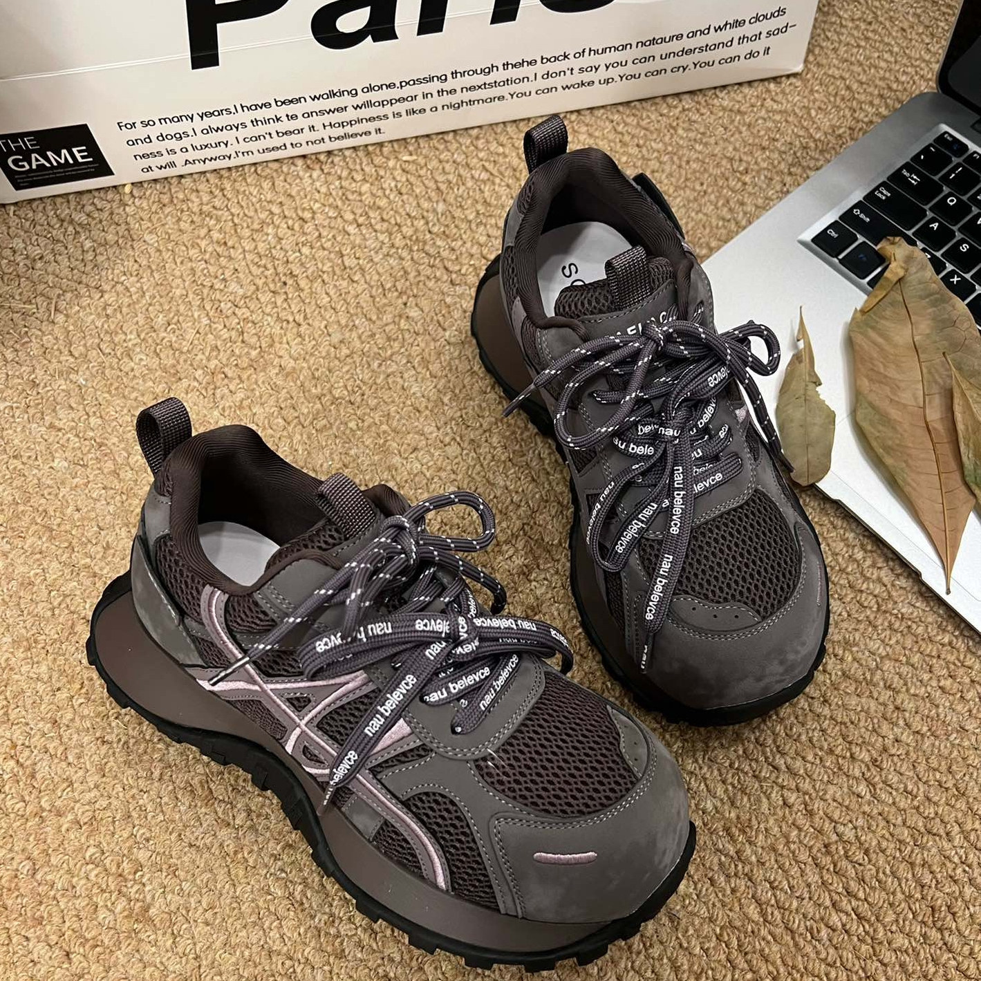 【鹦鹉梨专属】透气圆头时尚休闲鞋潮流春季老爹鞋6699-22,淘宝优惠券,粉丝福利购,淘宝优惠卷