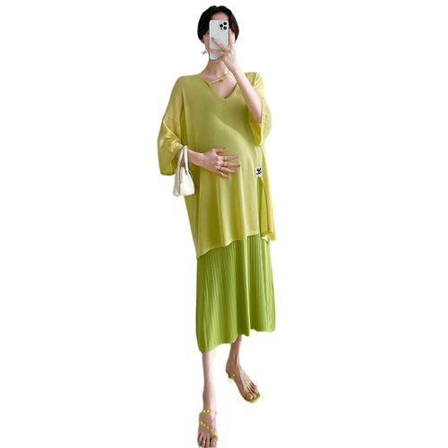 【24小时内发】哺乳衣孕妇春款时尚孕妇装春装母乳衣连衣裙 - 图3