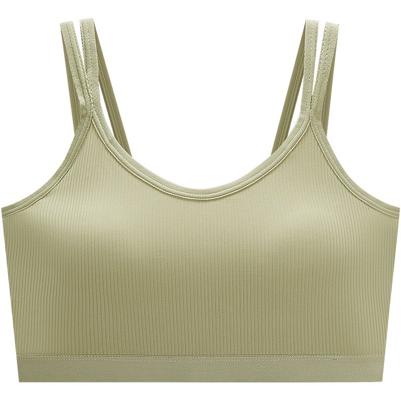 夏季白色冰丝交叉美o背带胸垫少女文胸运动内搭聚拢防走光学生内,淘宝优惠券,粉丝福利购,淘宝优惠卷