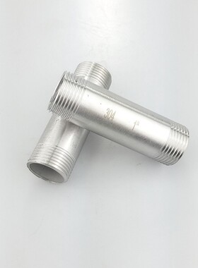 316L不锈钢加长双头丝/10CM圆管外丝/100长管外牙/水暖配件/DN15