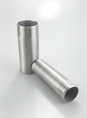 201/304不锈钢加长单头丝/15CM150MM水管接头/3分4分6分1寸2寸3寸