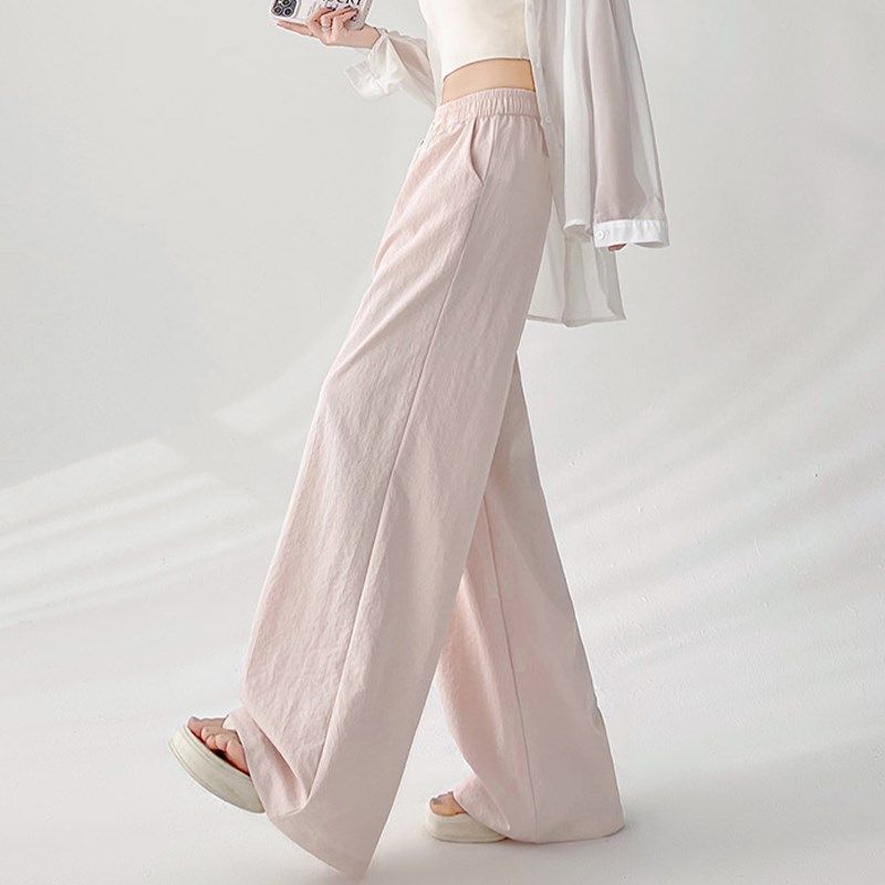 300斤特大码胖mm今年流行冰丝山本裤女夏日轻薄高腰显瘦阔腿裤子,淘宝优惠券,粉丝福利购,淘宝优惠卷