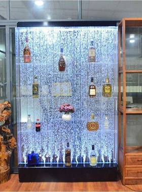 66大流型气泡装屏风酒ALltao10柜水幕墙玄关背景隔断饰客鱼缸水帘