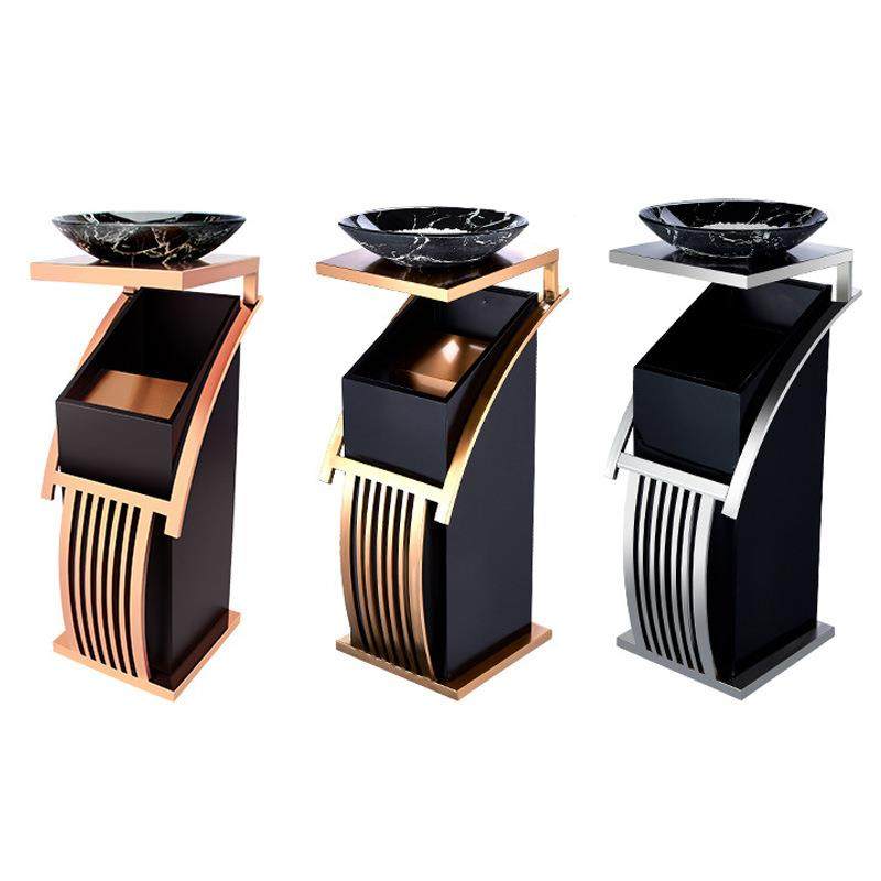 商用不大钢垃圾桶酒店堂锈生桶带烟灰缸宾馆KTV大厅67843789立式,淘宝优惠券,粉丝福利购,淘宝优惠卷