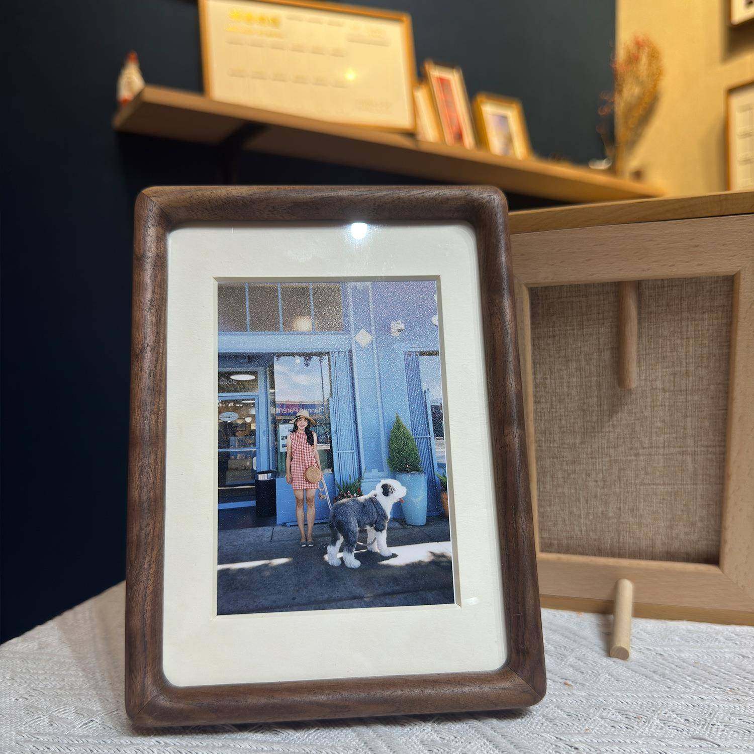 角实北美黑胡桃木柚木榉木木卯215相框内圆外圆榫原木创意圆摆台,淘宝优惠券,粉丝福利购,淘宝优惠卷