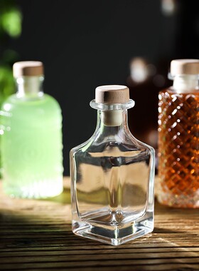 创意冷萃咖啡瓶饮料玻璃瓶密封小号酒瓶果酒分装空瓶子泡酒罐容器