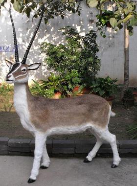 仿真大型羚羊商务礼品照景点拍场景道ZMR具场超市公室摆商办件