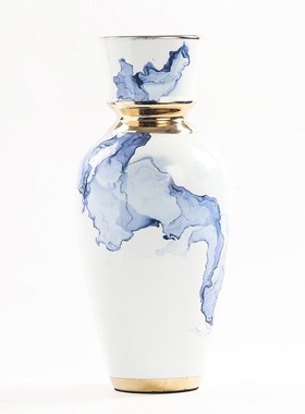 雨彤家居陶瓷花瓶样板间软u装客厅搭配饰品陶瓷客厅陶瓷摆件饰品