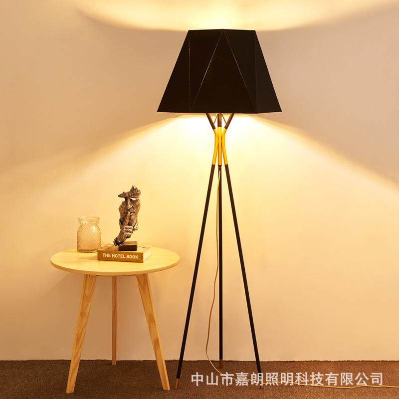 美式简约现代客厅卧室书房灯具北欧样板房创意布艺灯罩三脚落地灯,淘宝优惠券,粉丝福利购,淘宝优惠卷