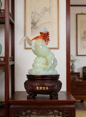 新款家件聚7353财摆可旋转聚盆居公室装饰马品马年送礼工厂直销