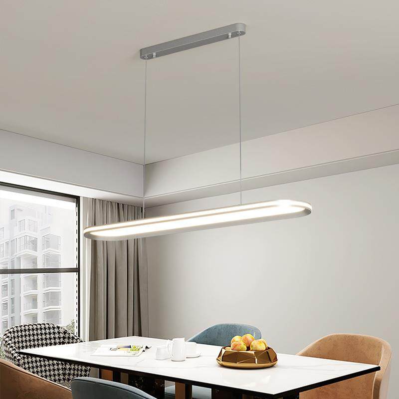 餐厅吊灯简约现代一字长条灯全光谱护眼吧台餐吊灯智能办公照明灯,淘宝优惠券,粉丝福利购,淘宝优惠卷