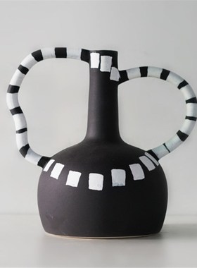 现代简约创意陶瓷摆件工艺品样板房售楼处卖场大厅茶几玄关装饰