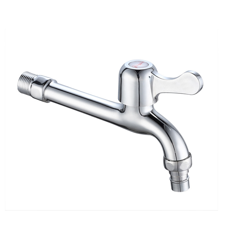 拖把池水龙头洗衣机4分接口单冷水嘴不锈钢加长龙头一进二出快开,淘宝优惠券,粉丝福利购,淘宝优惠卷