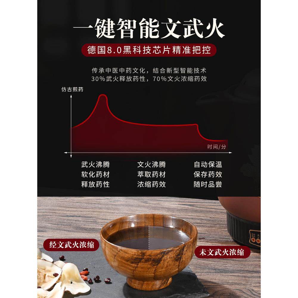 紫砂电煎中药壶保温中医砂锅煮煲药罐家用煎药壶全自动熬药大容量,淘宝优惠券,粉丝福利购,淘宝优惠卷