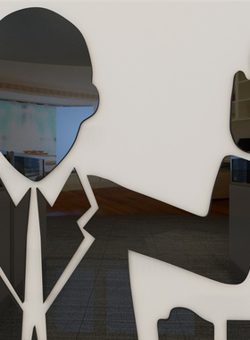 公司企业文化墙布l置亚克力字画3d立体贴纸标语办公室装饰励志墙