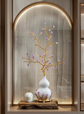 招财葫芦公司大堂玄关装饰v摆件客厅酒柜摆设乔迁新居礼品开业礼