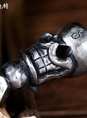 尼泊尔手工打磨铁杵 普巴金刚宝橛供具 佛具用品家居客厅装饰摆件