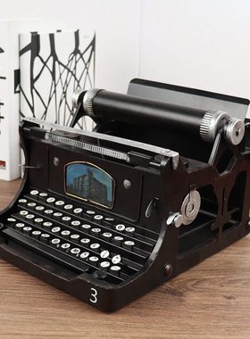 老式打字机模型手工铁艺酒吧书店橱窗怀旧老物件摆件摄影道具摆设
