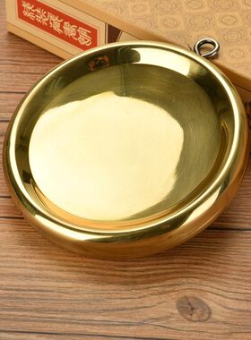 瑞象 5英寸黄铜凹凸镜八卦镜凹面镜凸镜铜镜子风水镜法器家用门口