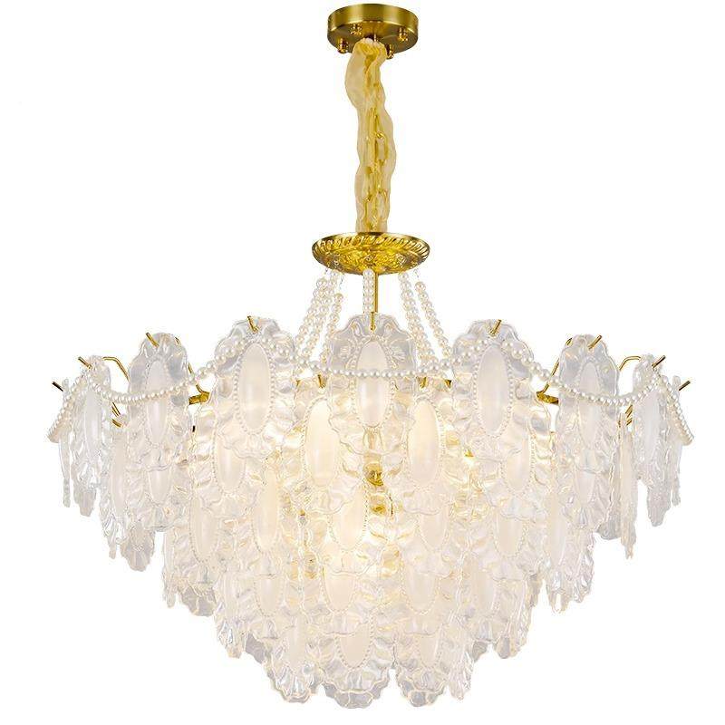 2205年新款轻法式水晶吊灯奶FLAS587油风饰玻璃中灯古灯具奢客厅,淘宝优惠券,粉丝福利购,淘宝优惠卷