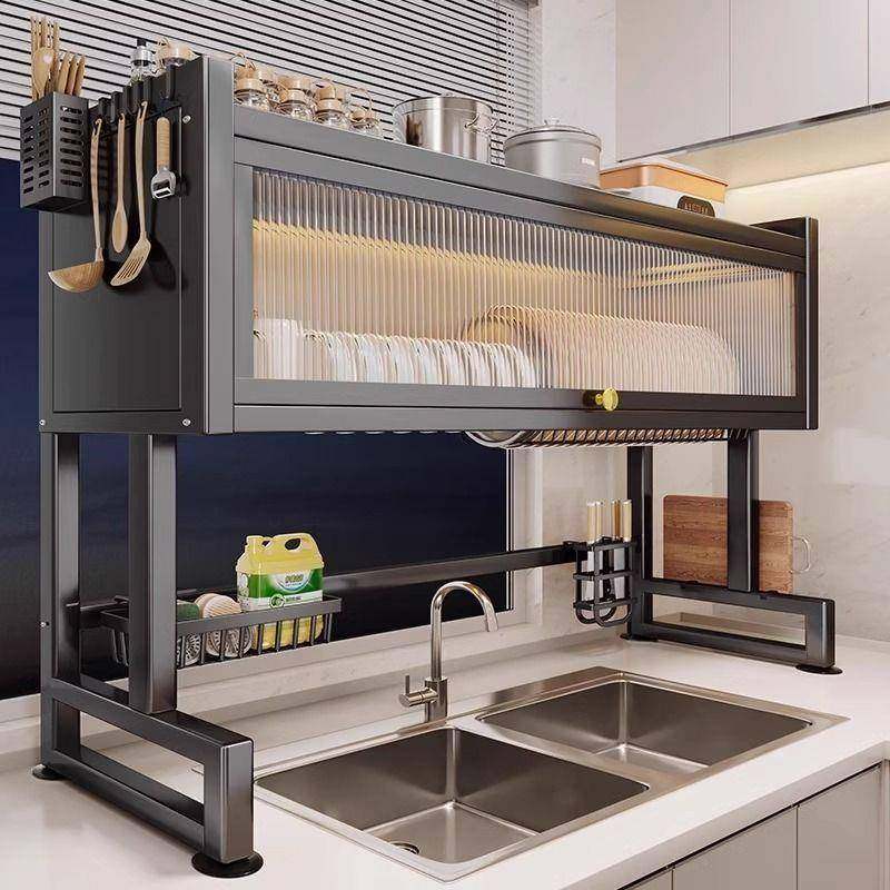 厨房台水槽洗碗置物架碗碟水池门防00102336尘碗面柜收多纳功能柜,淘宝优惠券,粉丝福利购,淘宝优惠卷