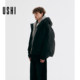 USHI fashion trend solid color casual hooded design down jacket urban outdoor popular men's clothing