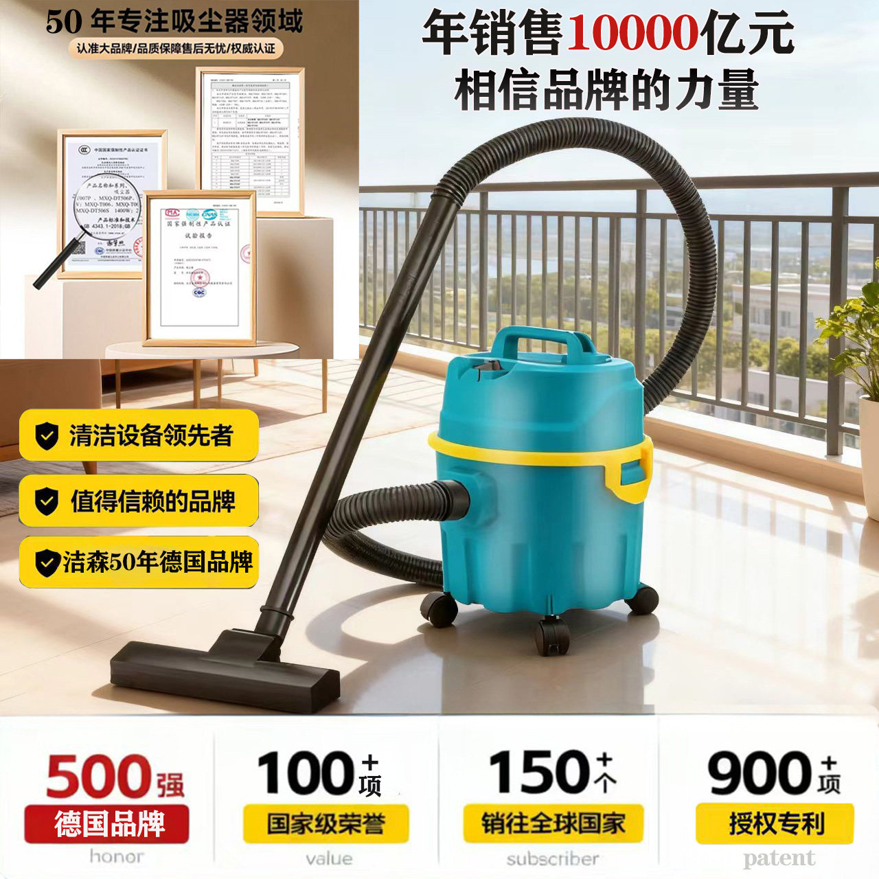 干湿110V吸尘器台湾日本加拿大等家用强力装修美缝吸水吸尘器工业