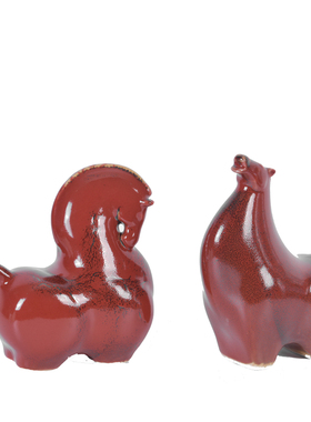 新中式创陶瓷个性马摆件样板t房样品屋展示中心客厅酒店博古架书