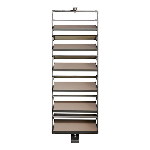 衣柜旋转鞋架360度衣帽间多层收纳多功能五金件翻转超薄衣橱鞋架 - 图3