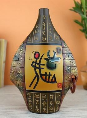 中式客厅玄关博古架电q视柜陶瓷特色工艺品创意家居酒柜装饰品摆